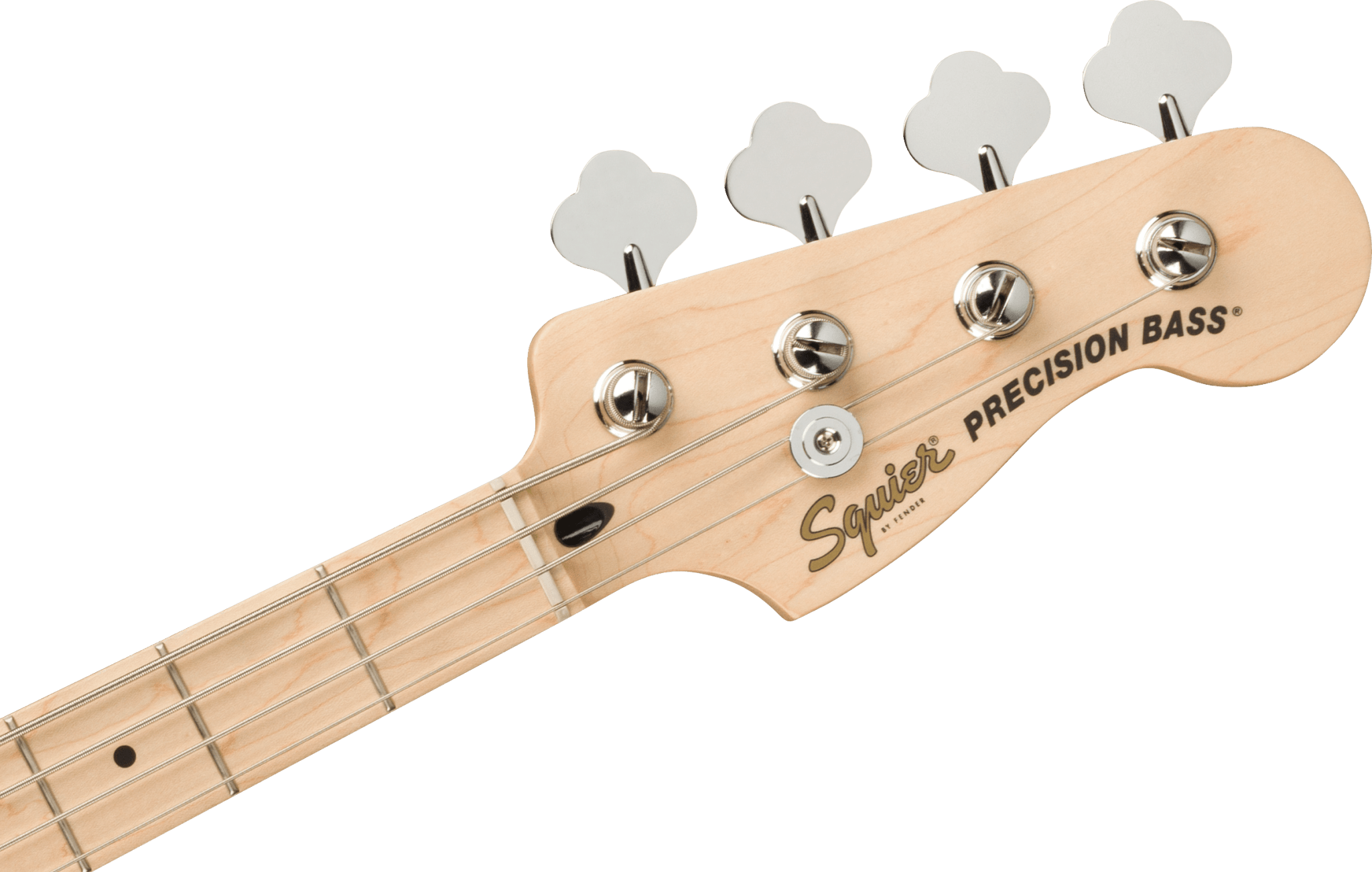 Squier Affinity Series™ Precision Bass® PJ, Maple Fingerboard, Black Pickguard, Olympic White by FMIC