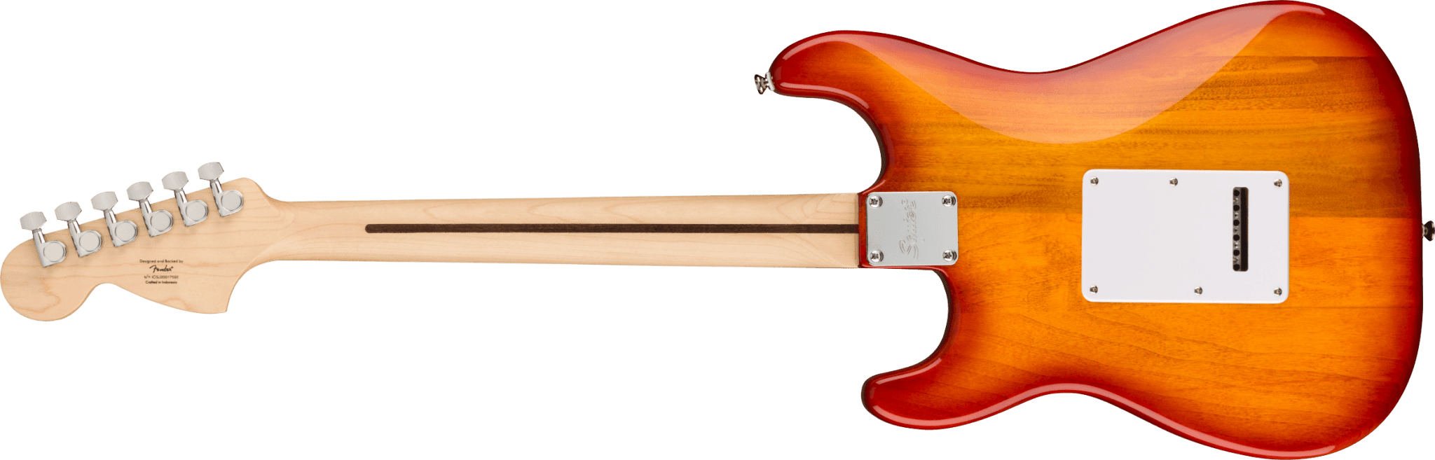 Squier Affinity Series™ Stratocaster® FMT HSS, Maple Fingerboard, White Pickguard, Sienna Sunburst by FMIC