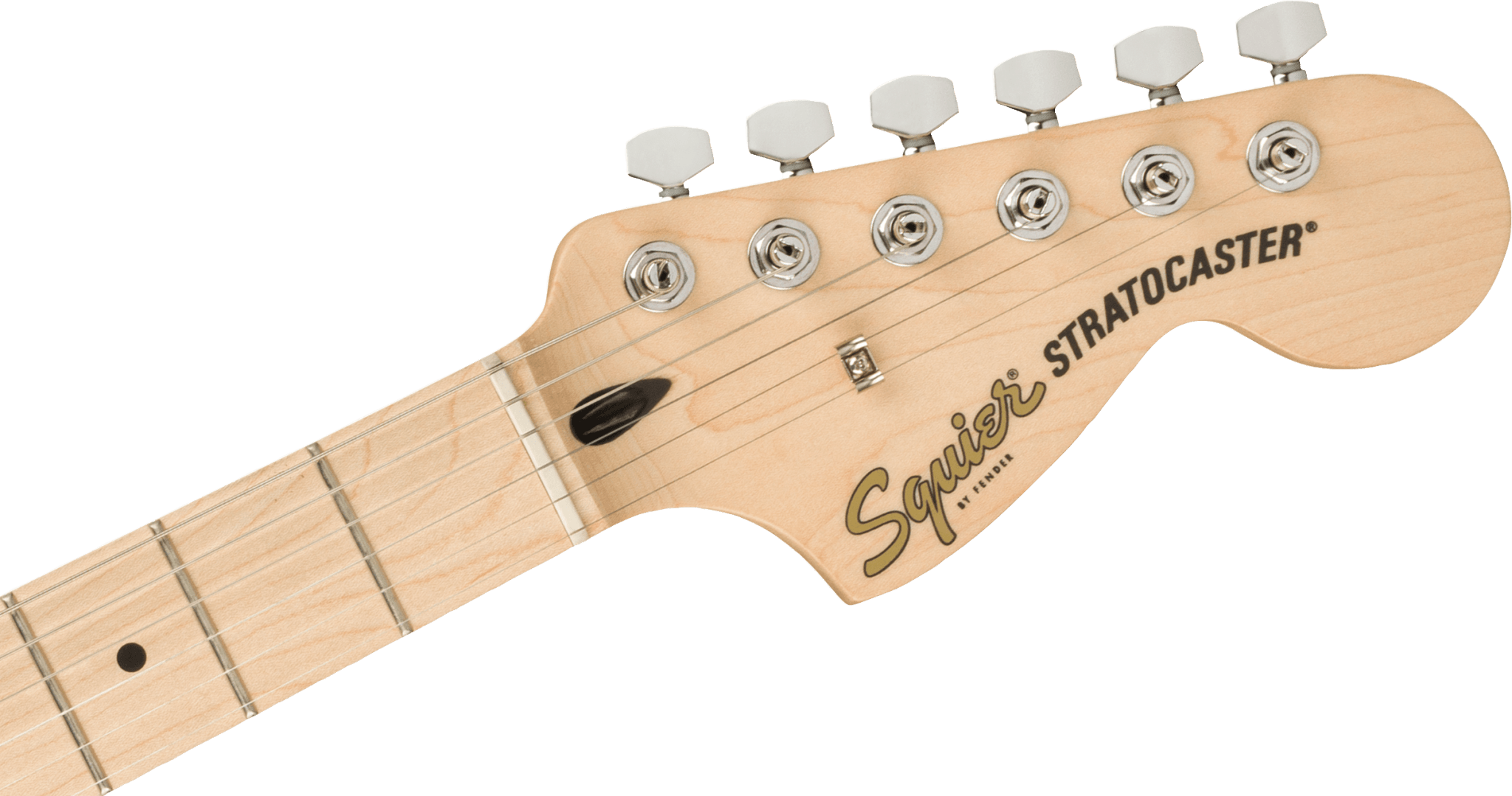 Squier Affinity Series™ Stratocaster®, Maple Fingerboard, White Pickguard, Black by FMIC