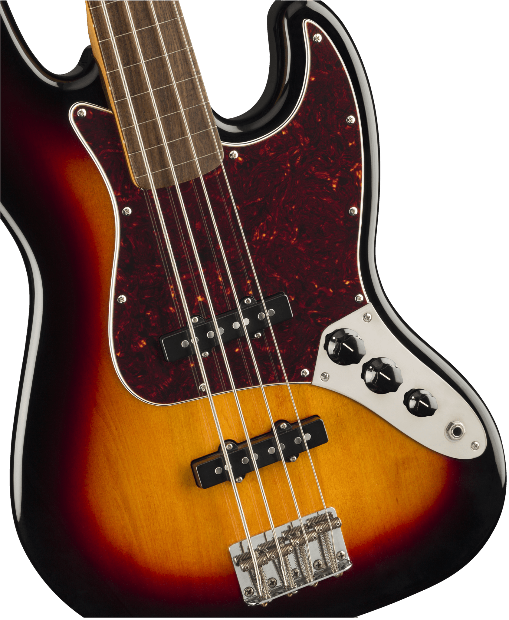 Squier Classic Vibe '60S Jazz Bass® Fretless, Laurel Fingerboard, 3 - Color Sunburst by FMIC