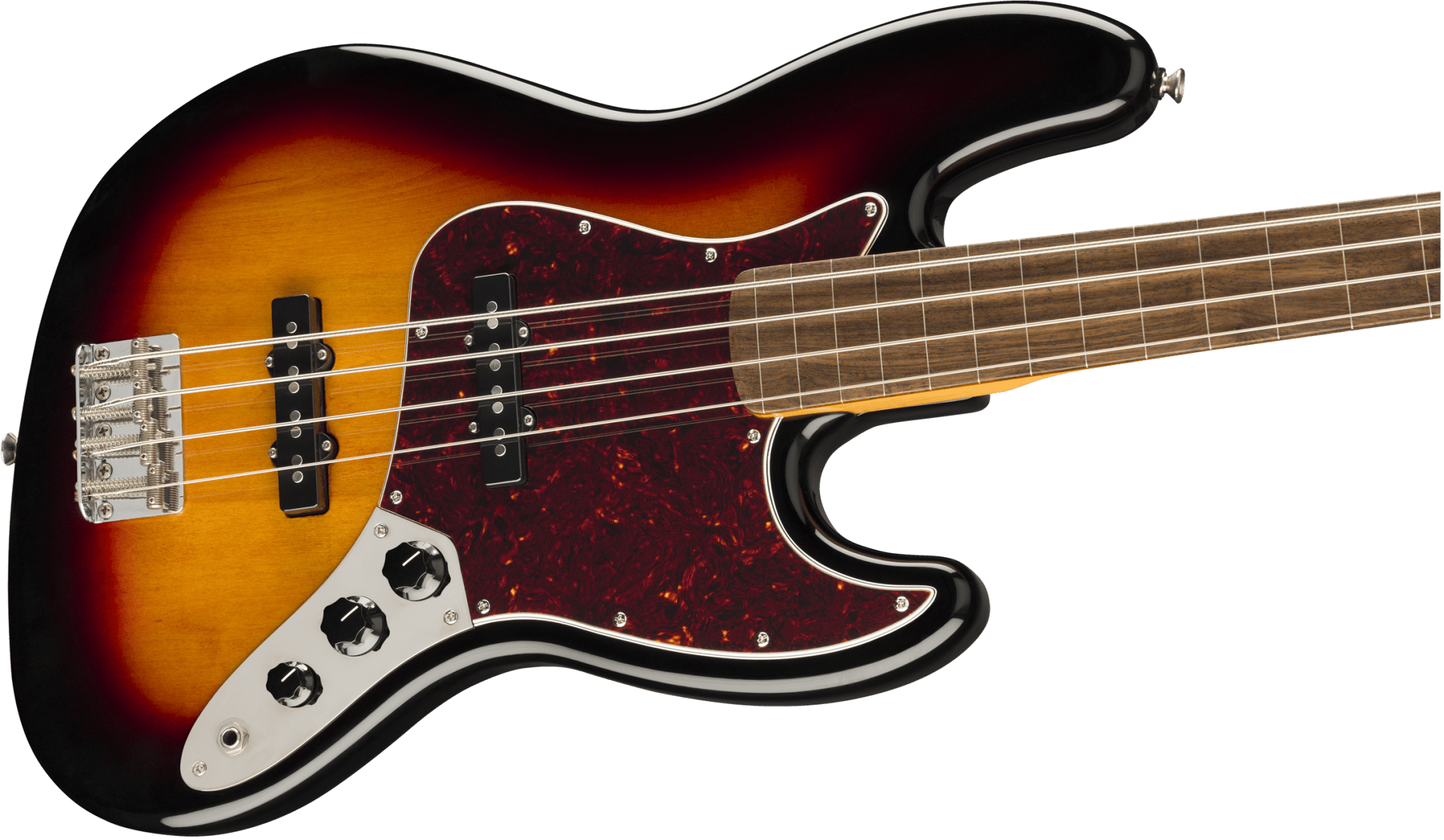 Squier Classic Vibe '60S Jazz Bass® Fretless, Laurel Fingerboard, 3 - Color Sunburst by FMIC