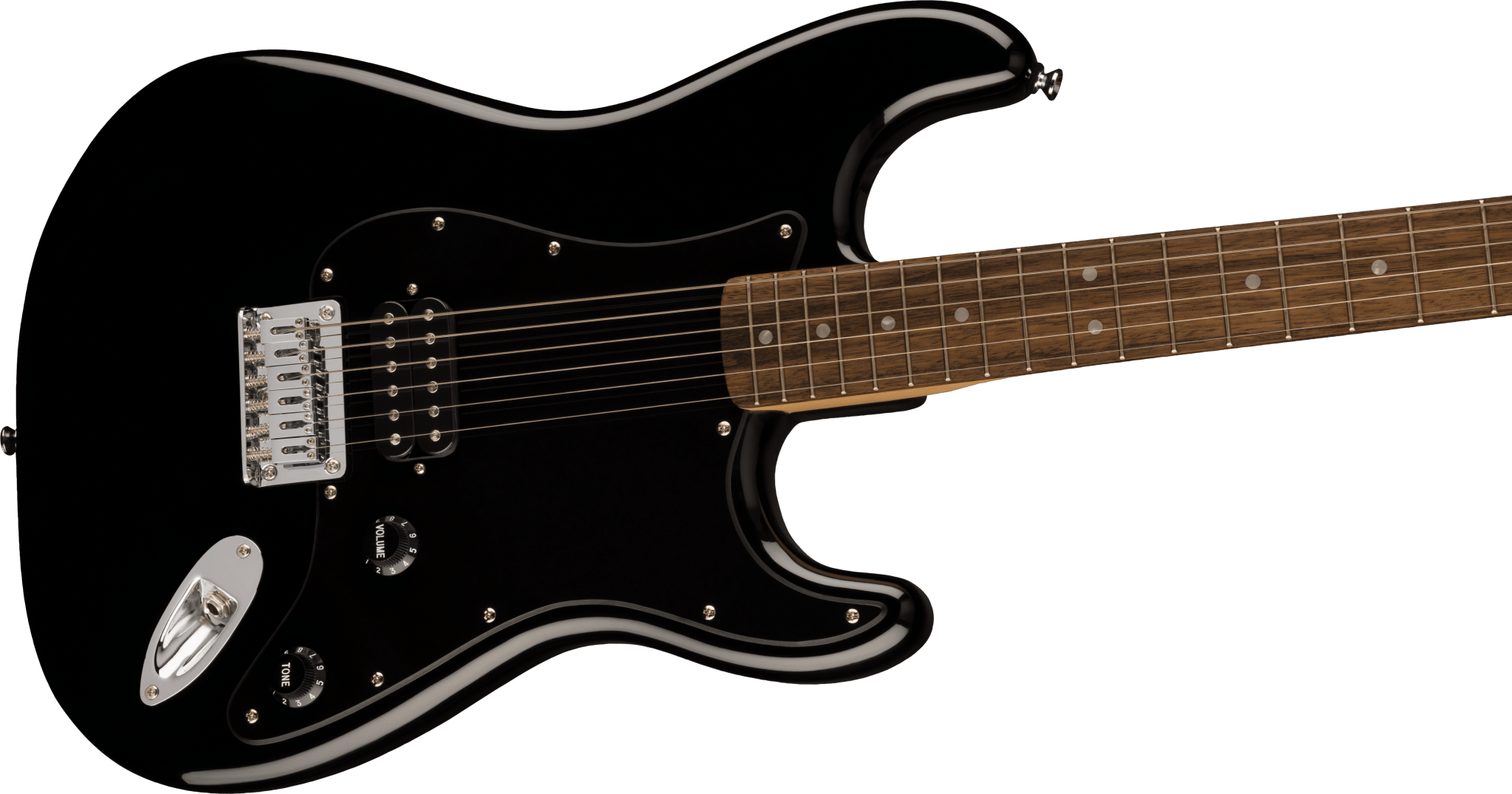 Squier Sonic™ Stratocaster® HT H, Laurel Fingerboard, Black Pickguard, Black by FMIC