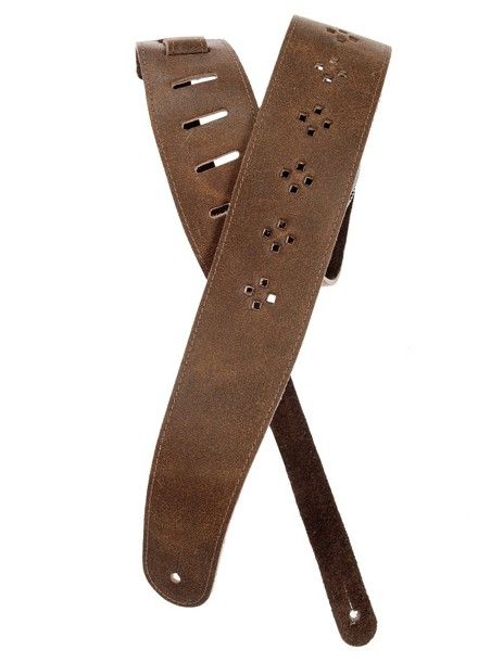 STRAP GUITAR D'ADDARIO LEATHER DIAMONDS by Faders Music Inc.