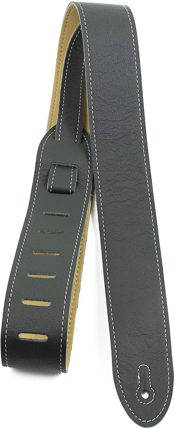 STRAP GUITAR GARMENT LEATHER PERRI'S LEATHERS 2" WIDE VARIOUS COLOURS by Faders Music Inc.