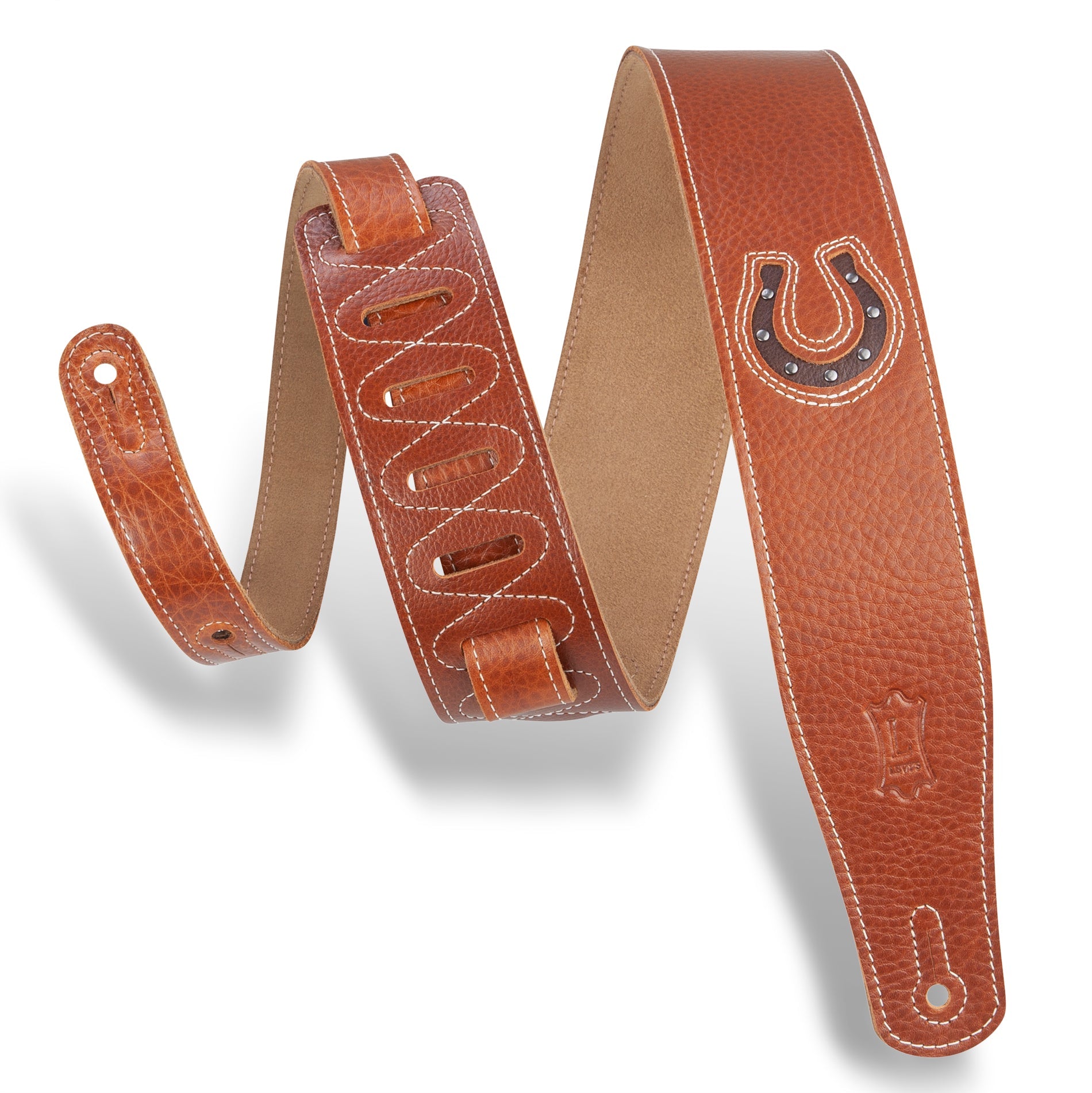 STRAP GUITAR LEVY’S 2 1/2"" Garment Leather Guitar Strap With Suede by Levy's Leathers