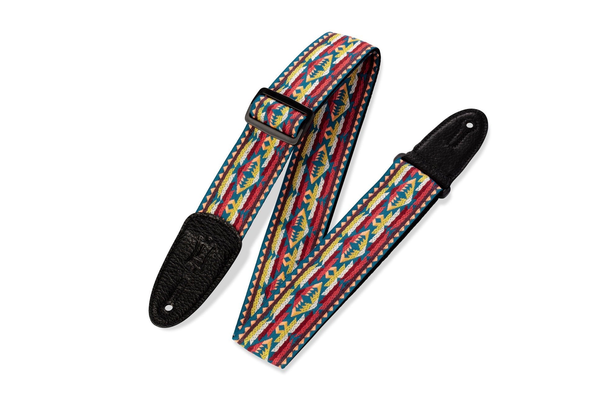 STRAP GUITAR LEVY’S 2″ 60’s Hootenanny Jacquard Weave With Polypropylene Backing, M8HT by Levy's Leathers