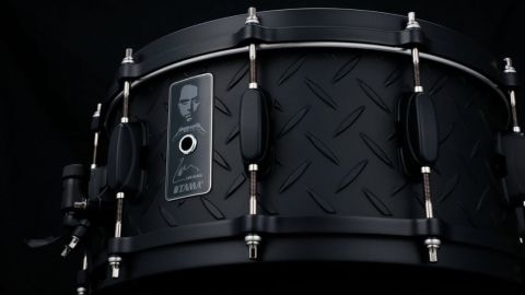 TAMA Lars Ulrich Signature Snare Limited Metallica “Black Album” 30th Anniversary Edition by Hoshino