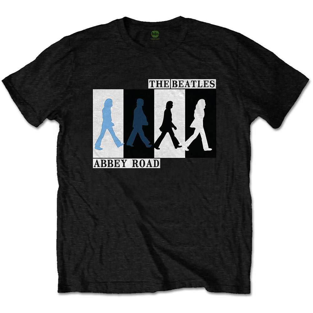 THE BEATLES UNISEX T - SHIRT: ABBEY ROAD COLOURS CROSSING by Rock Off Trade