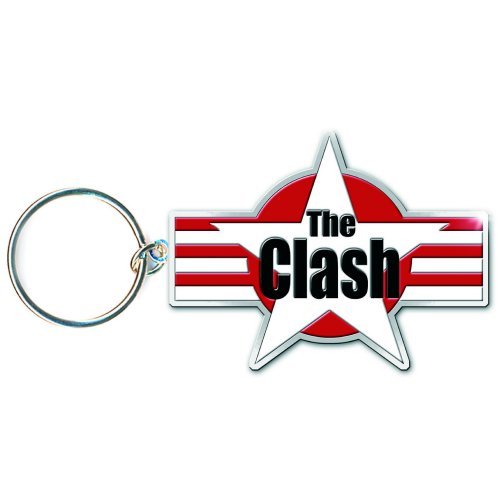 THE CLASH KEYCHAIN: STARS & STRIPES (ENAMEL IN - FILL) by Rock Off Trade