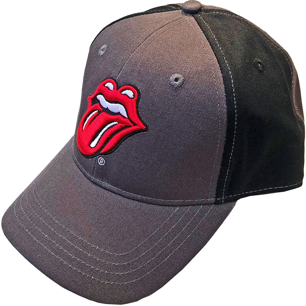 THE ROLLING STONES UNISEX BASEBALL CAP: CLASSIC TONGUE (2 TONE) by Rock Off Trade