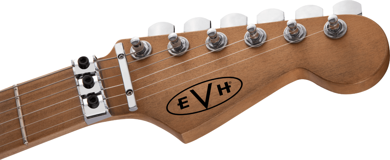 Used EVH Striped Series Frankenstein™ Frankie, Maple Fingerboard, Red with Black Stripes Relic by FMIC