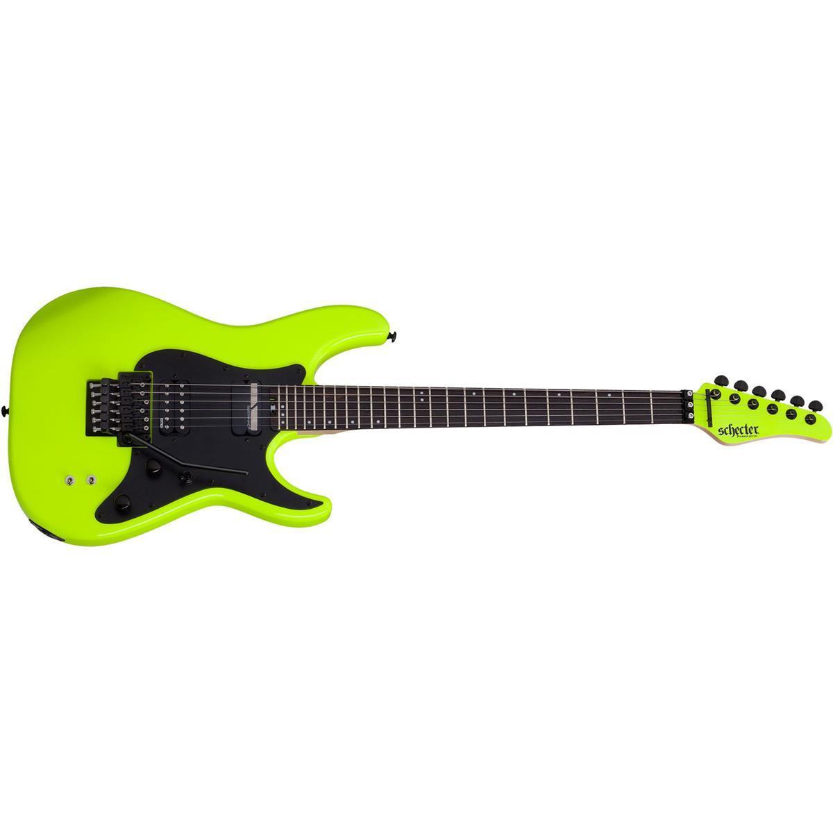 USED Schecter Sun Valley Super Shredder Electric Guitar with Floyd Rose and Sustainiac - Birch Green by Erikson Music