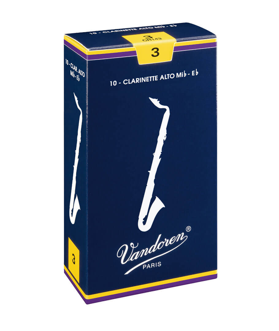 Vandoren Traditional Mib - Eb Alto Clarinet 10 Pack Reeds by Coast Music