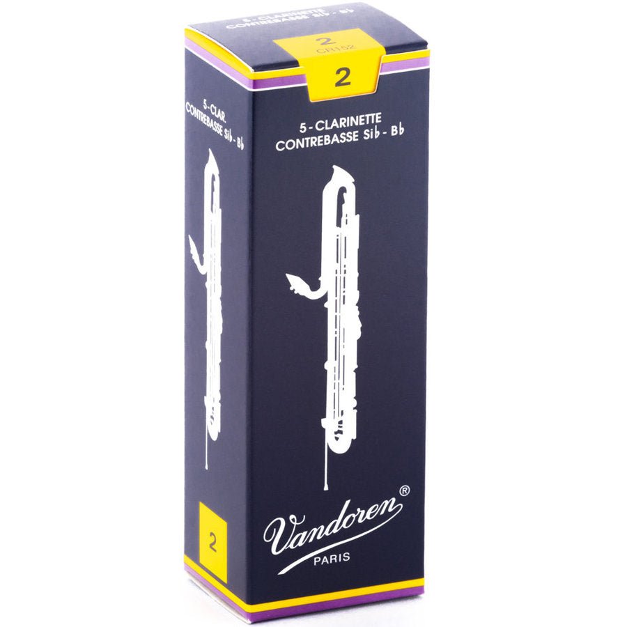 Vandoren Traditional Sib - Bb Contra Bass Clarinet Reeds 5 Pack by Coast Music