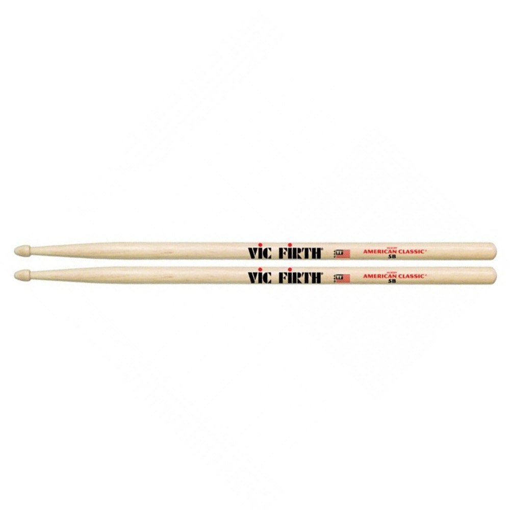Vic Firth 5B American Classic Drumsticks (Hickory/Wood Tip) by Coast Music