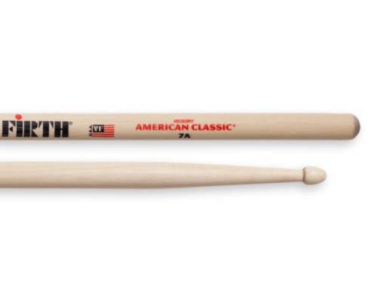 Vic Firth 7A American Classic Drumsticks (Hickory/Wood Tip) by Coast Music