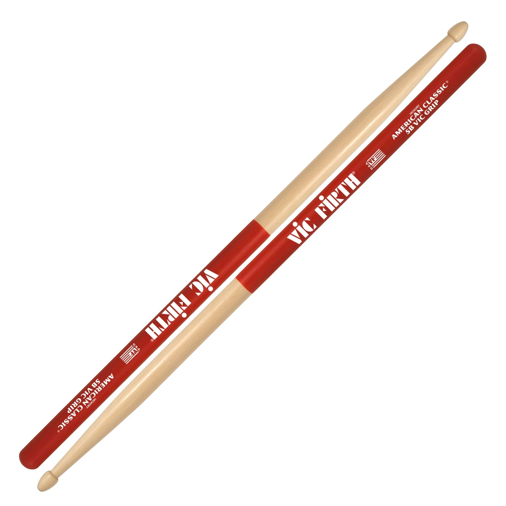 Vic Firth American Classic Vic Grip 5B Drumsticks by Coast Music