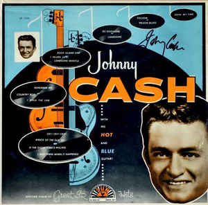 VINYL JOHNNY CASH HOT BLUE GUITAR by FAB