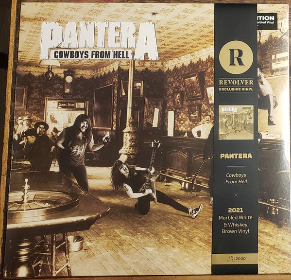 VINYL PANTERA Cowboys From Hell (marbled white & whiskey brown) by FAB