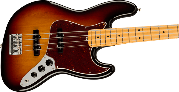 Fender American Professional II Jazz Bass®, Maple Fingerboard, 3-Color Sunburst