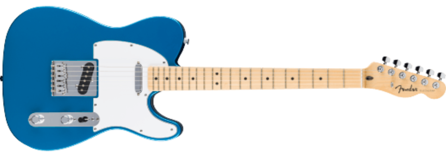 Fender Standard Telecaster®, Maple Fingerboard, White Pickguard, Aqua Marine Metallic