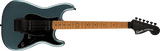 Squier Contemporary Stratocaster® HH FR, Roasted Maple Fingerboard, Black Pickguard, Gunmetal Metallic