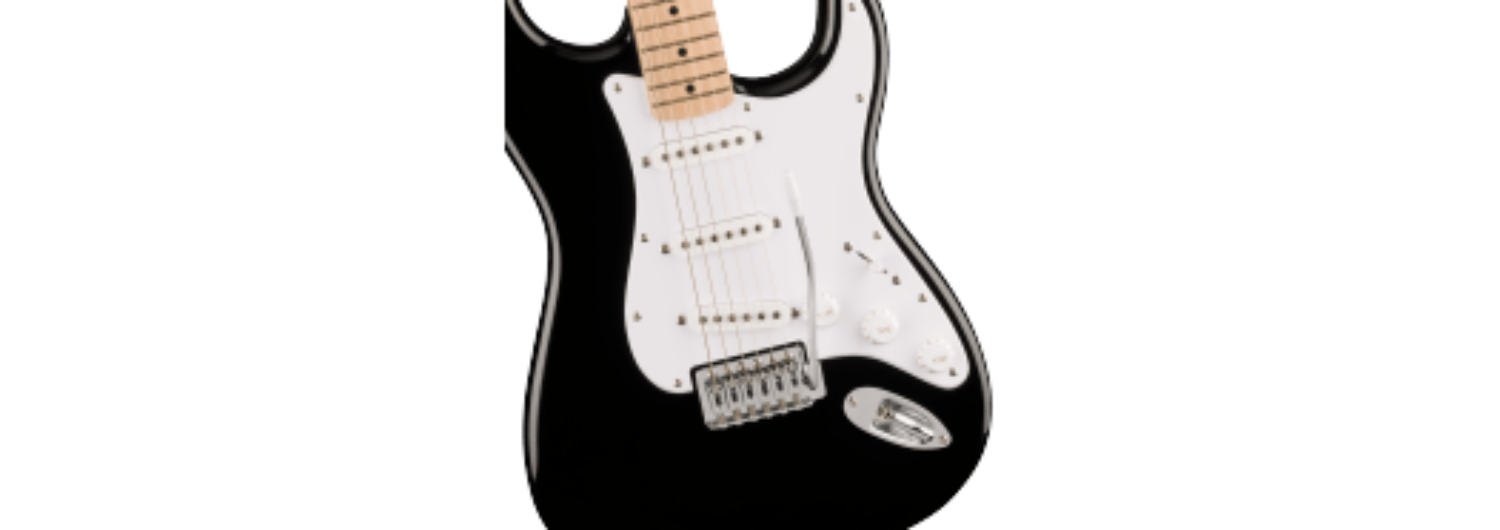 Squier Sonic™ Stratocaster® Pack, Maple Fingerboard, Black, Gig Bag, 10G - 120V