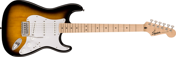 Squier Sonic™ Stratocaster®, Maple Fingerboard, White Pickguard, 2-Color Sunburst