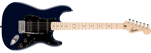 Squier Sonic® Stratocaster® HSS, Maple Fingerboard, Black Pickguard, Midnight Blue