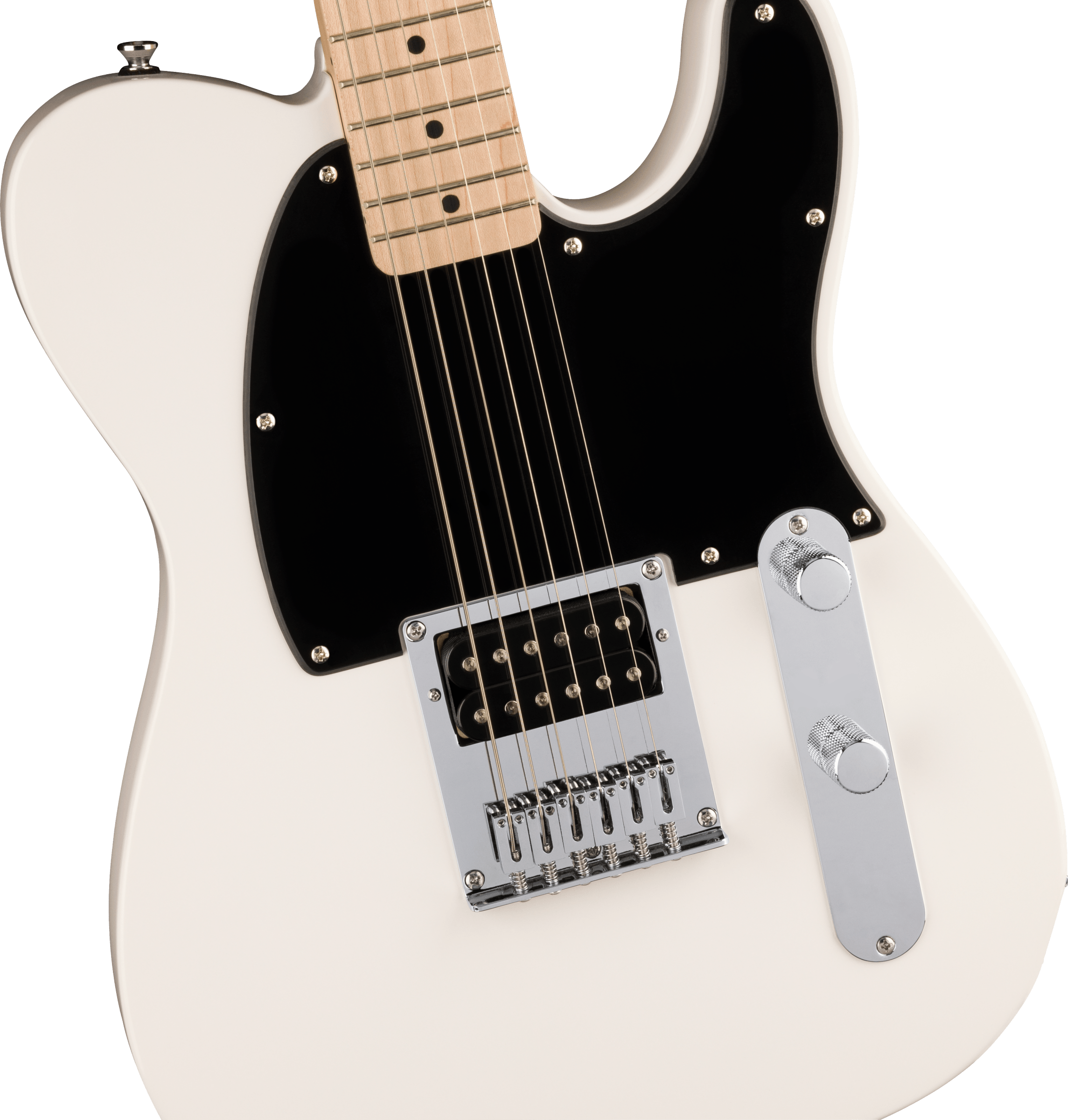 Squier Sonic™ Esquire® H, Maple Fingerboard, Black Pickguard, Arctic White