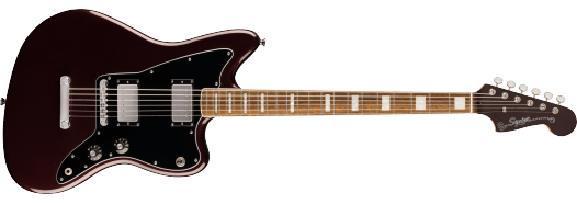 Squier Paranormal Baritone Jazzmaster® HH, Laurel Fingerboard, Black Pickguard, Oxblood