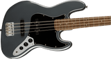 Squier Affinity Series Jazz Bass, Laurel Fingerboard, Black Pickguard, Charcoal Frost Metallic