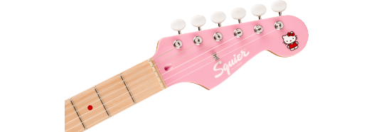 Limited Edition Hello Kitty® Stratocaster® with Gig Bag, Maple Fingerboard, Pink