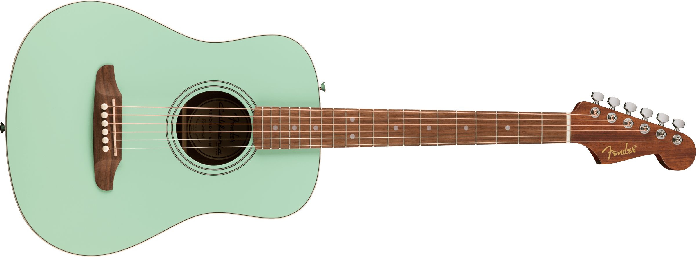 Fender California Standard Redondo™ Mini with Bag, Spruce Top, Surf Green