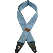 Fender® x Wrangler® Riveted Denim Strap, Light Indigo