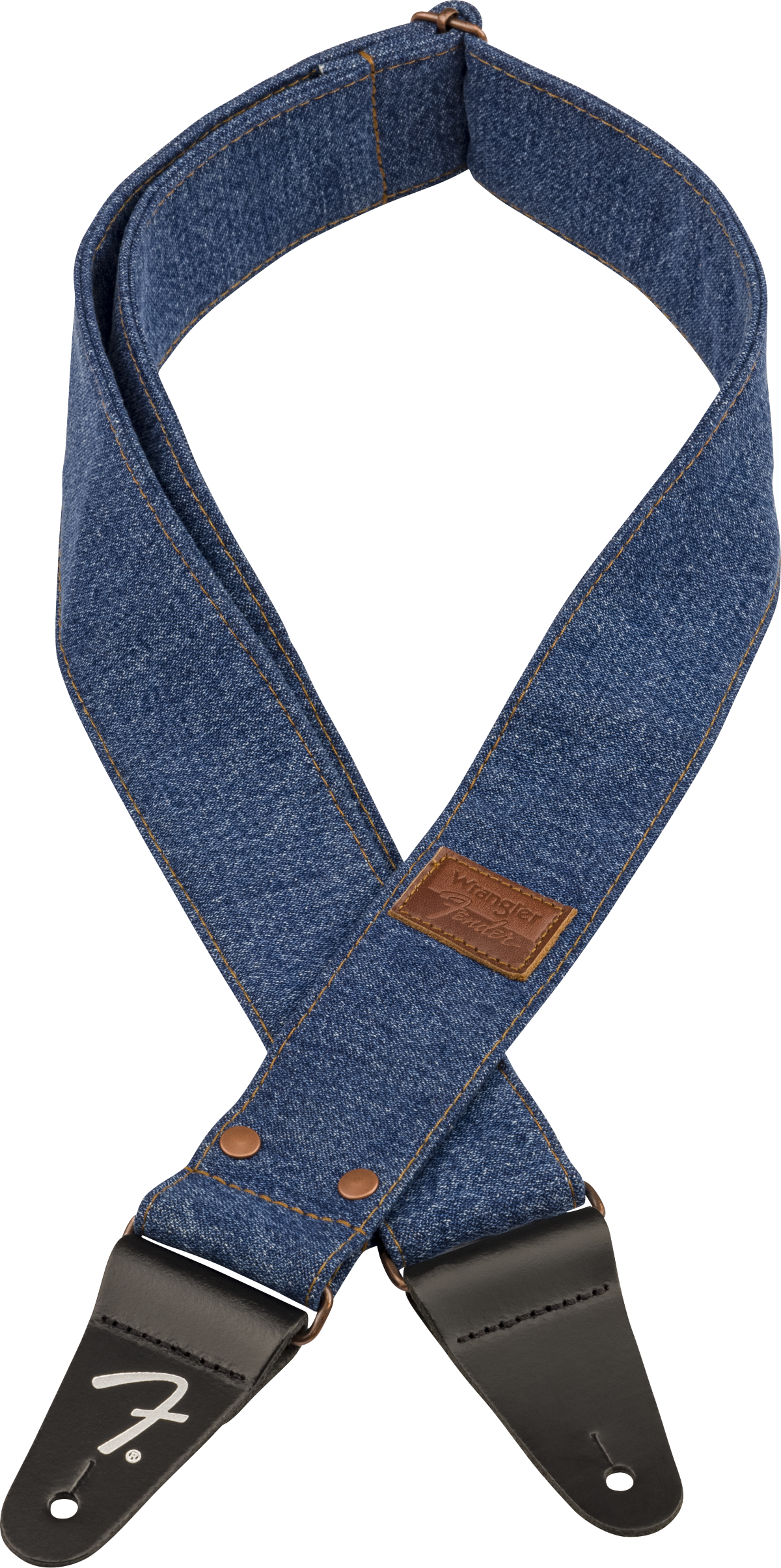 Fender® x Wrangler® Riveted Denim Strap, Indigo