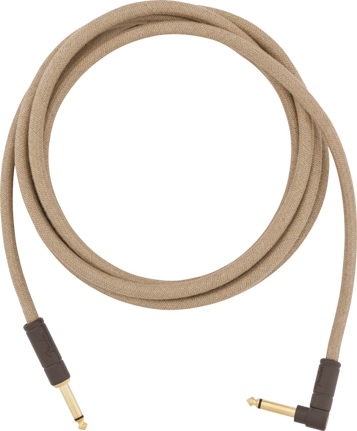 Fender 10' Angled Festival Instrument Cable, Pure Hemp