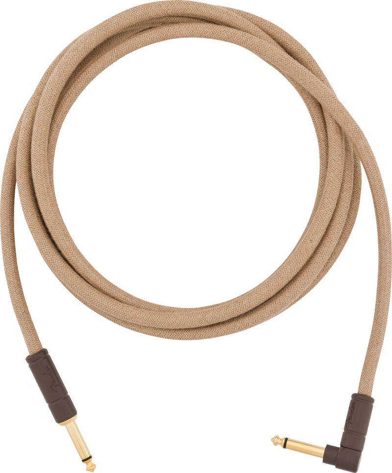 Fender 10' Angled Festival Instrument Cable, Pure Hemp