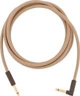 Fender 10' Angled Festival Instrument Cable, Pure Hemp