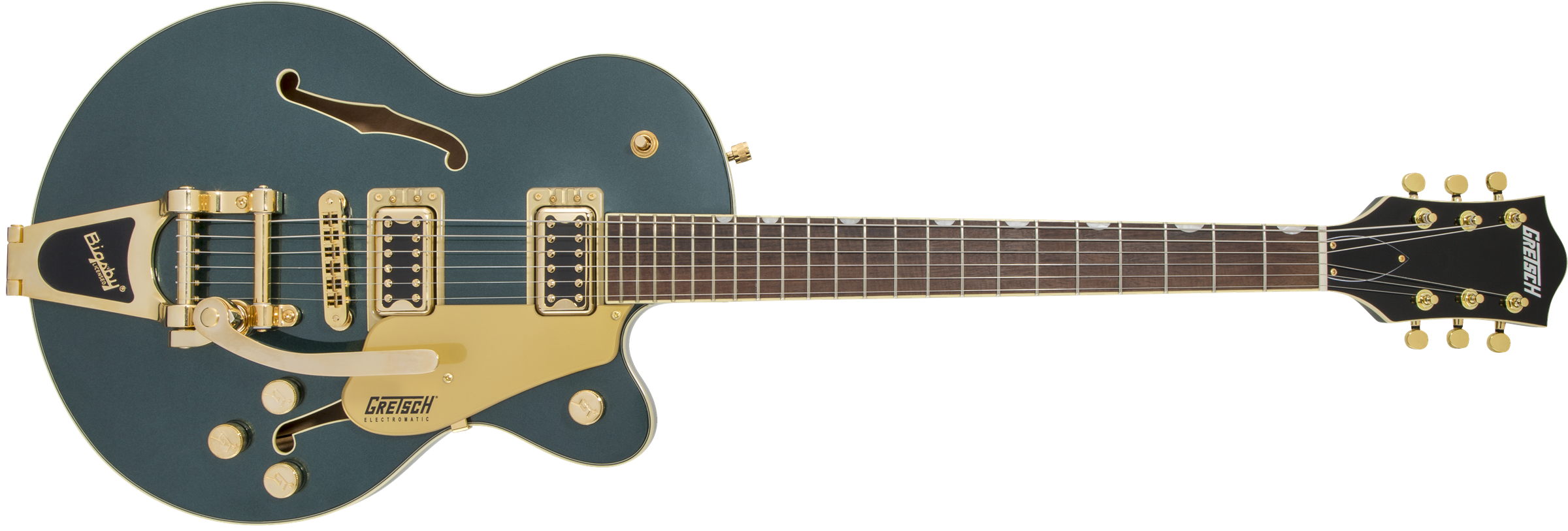 Gretsch  G5655TG Electromatic® Center Block Jr. Single-Cut with Bigsby® and Gold Hardware, Laurel Fingerboard, Cadillac Green