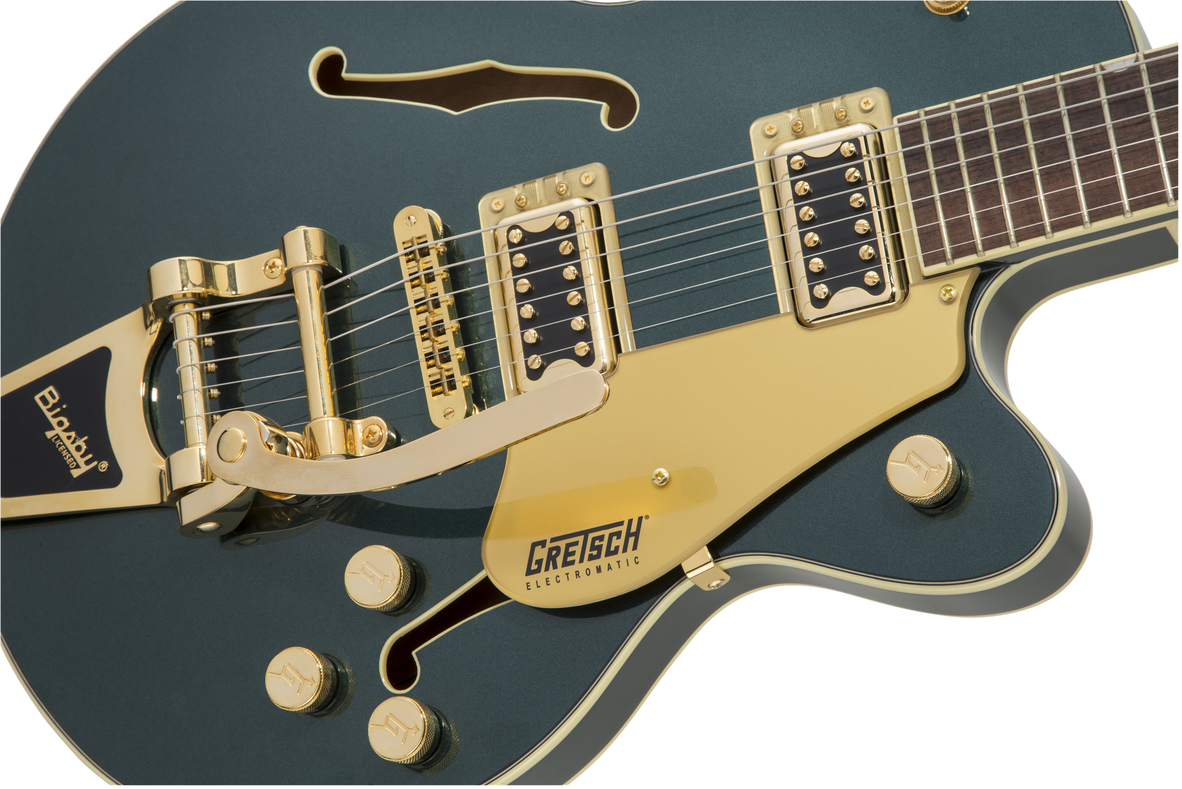 Gretsch  G5655TG Electromatic® Center Block Jr. Single-Cut with Bigsby® and Gold Hardware, Laurel Fingerboard, Cadillac Green