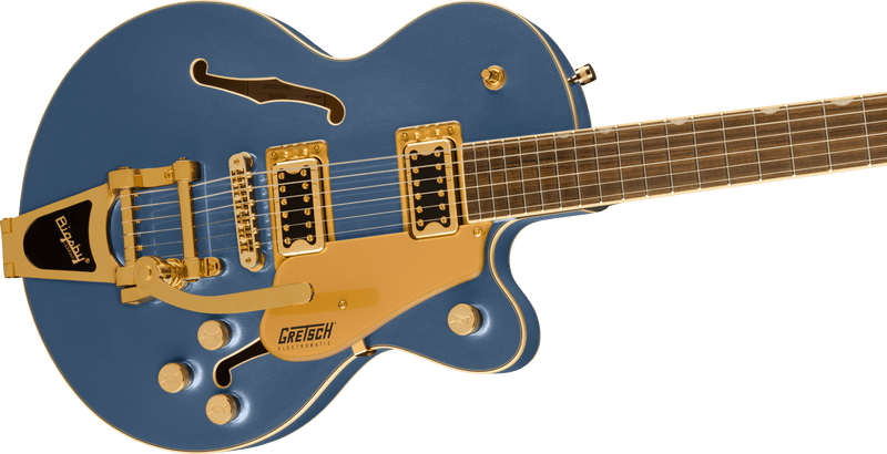 Gretsch G5655TG Electromatic® Center Block Jr. Single-Cut with Bigsby® and Gold Hardware, Laurel Fingerboard, Cerulean Smoke