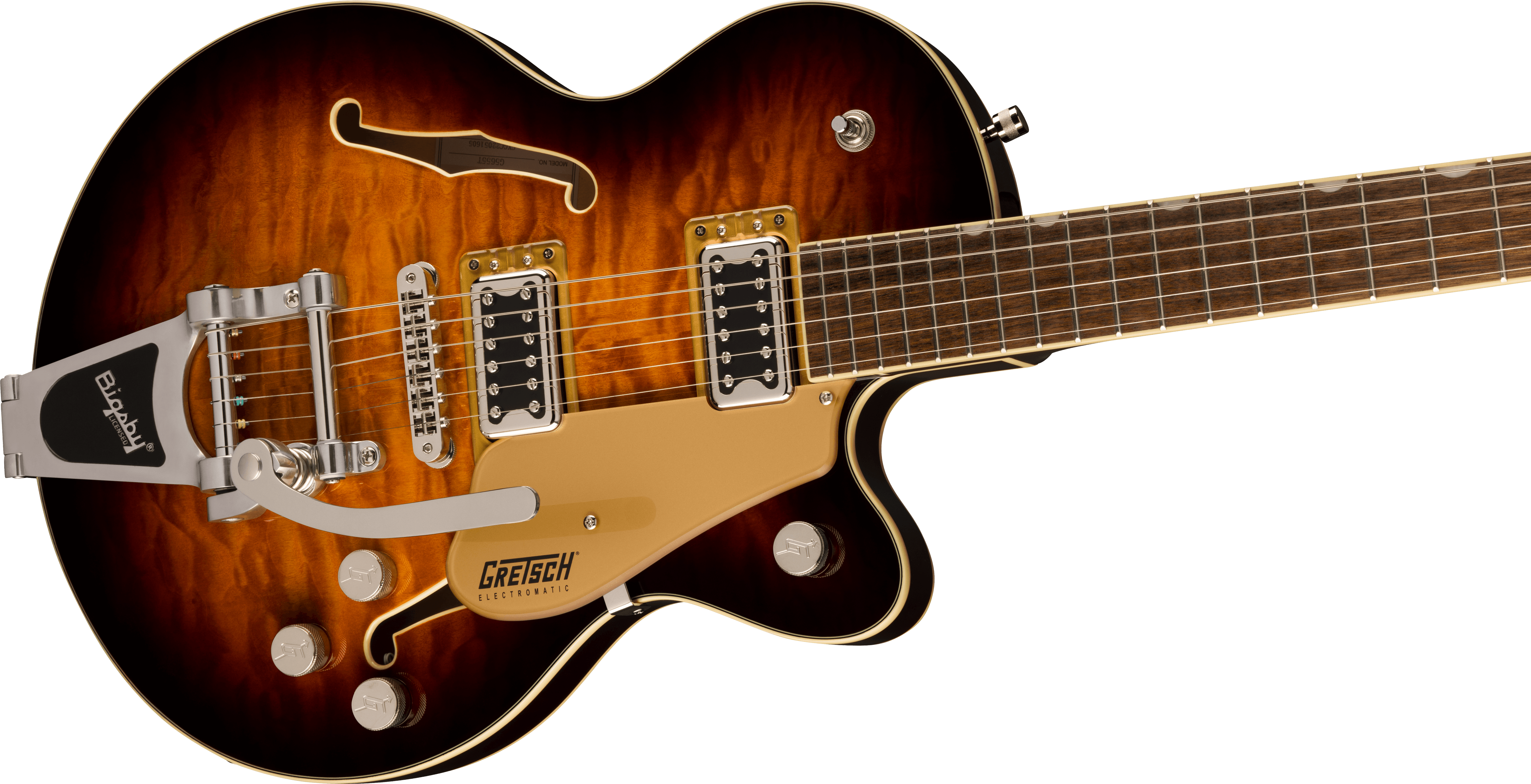 Gretsch  G5655T-QM Electromatic® Center Block Jr. Single-Cut Quilted Maple with Bigsby®, Sweet Tea