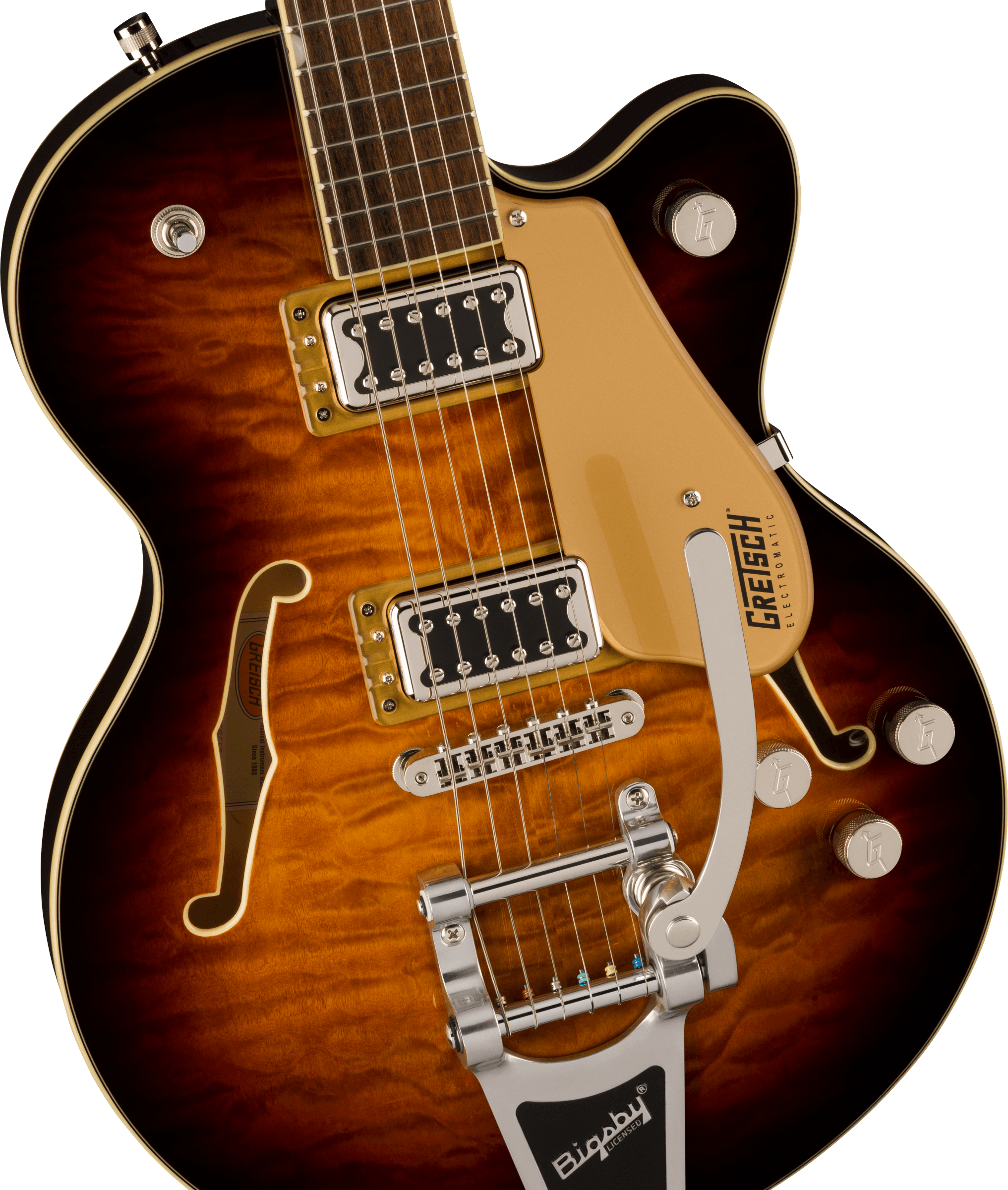 Gretsch  G5655T-QM Electromatic® Center Block Jr. Single-Cut Quilted Maple with Bigsby®, Sweet Tea