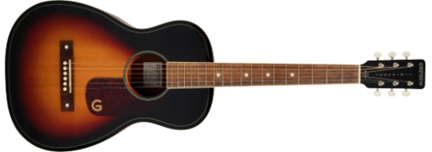 Gretsch Jim Dandy™ Parlor LTD, Solid Top, Walnut Fingerboard, Heritage Burst