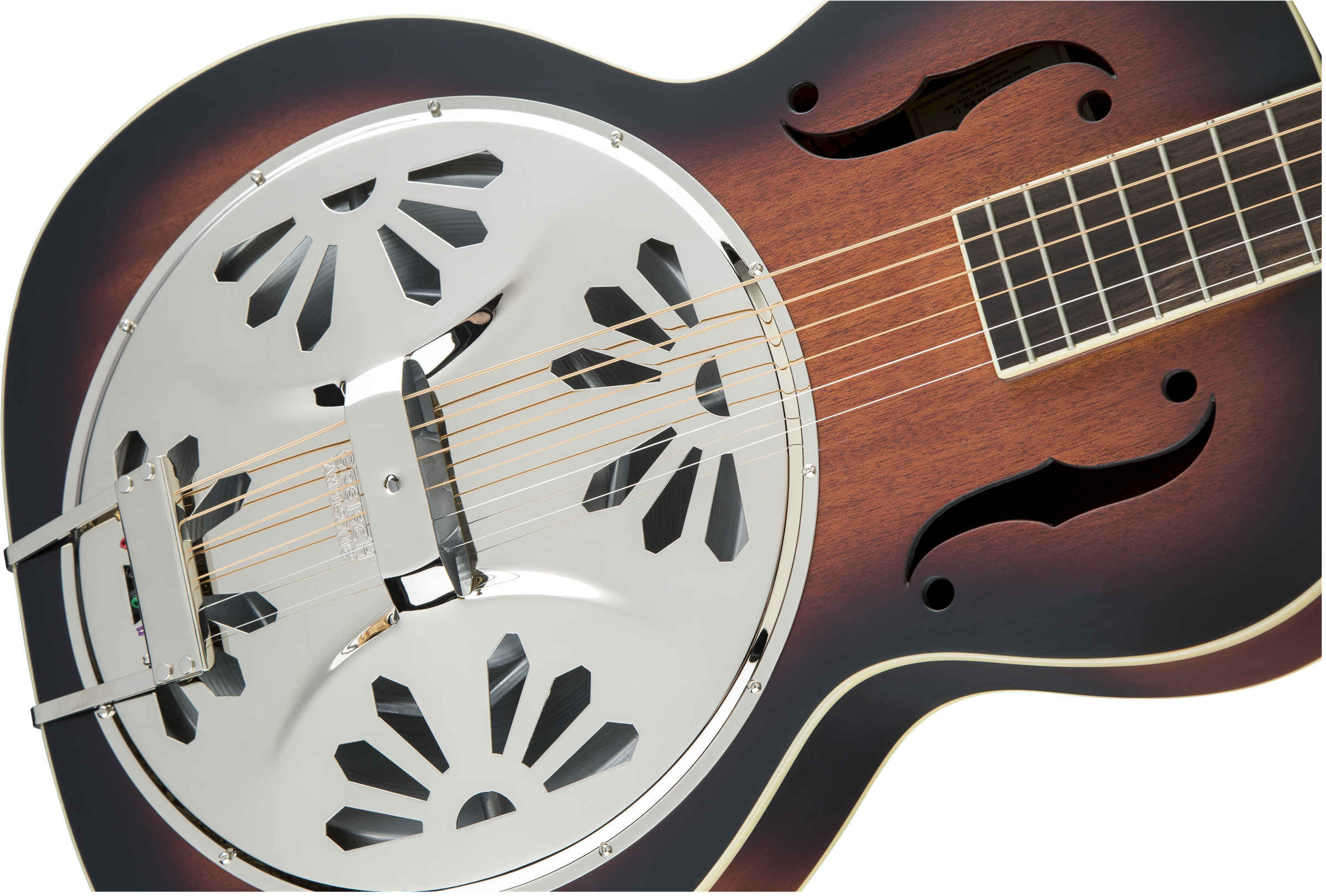 Gretsch  G9220 Bobtail™ Round-Neck A.E., Mahogany Body Spider Cone Resonator Guitar, Fishman® Nashville Resonator Pickup, 2-Color Sunburst