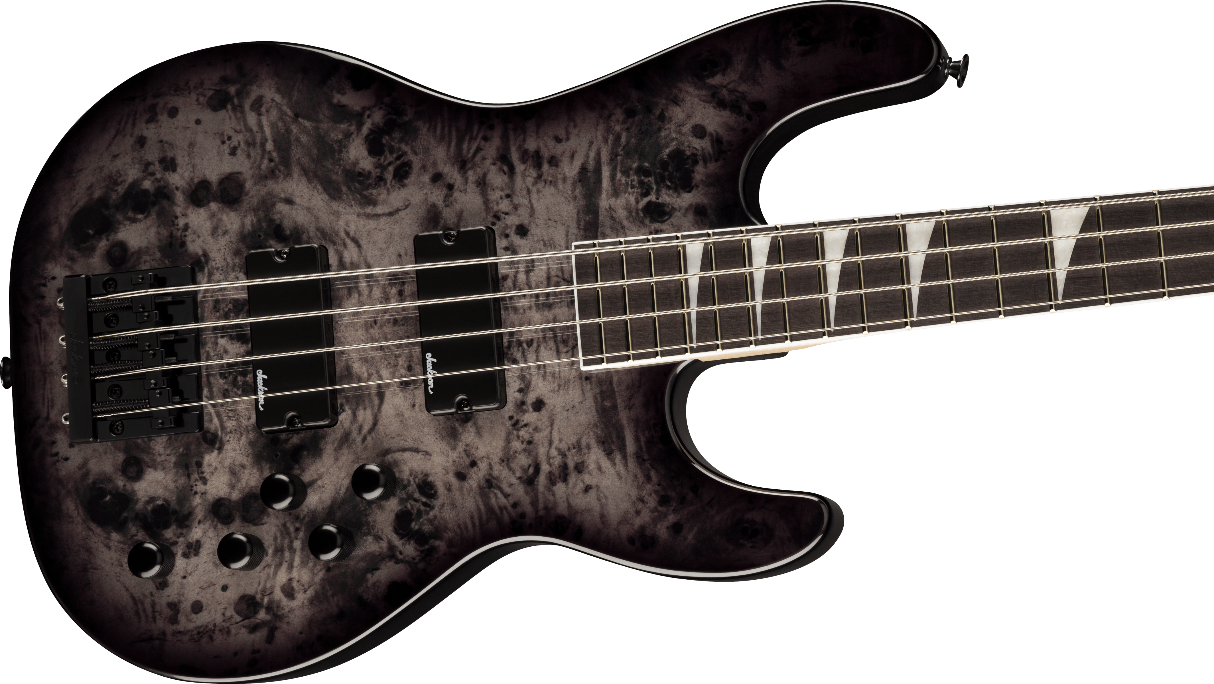 Jackson JS Series Concert™ Bass CB JS3P, Amaranth Fingerboard, Transparent Black