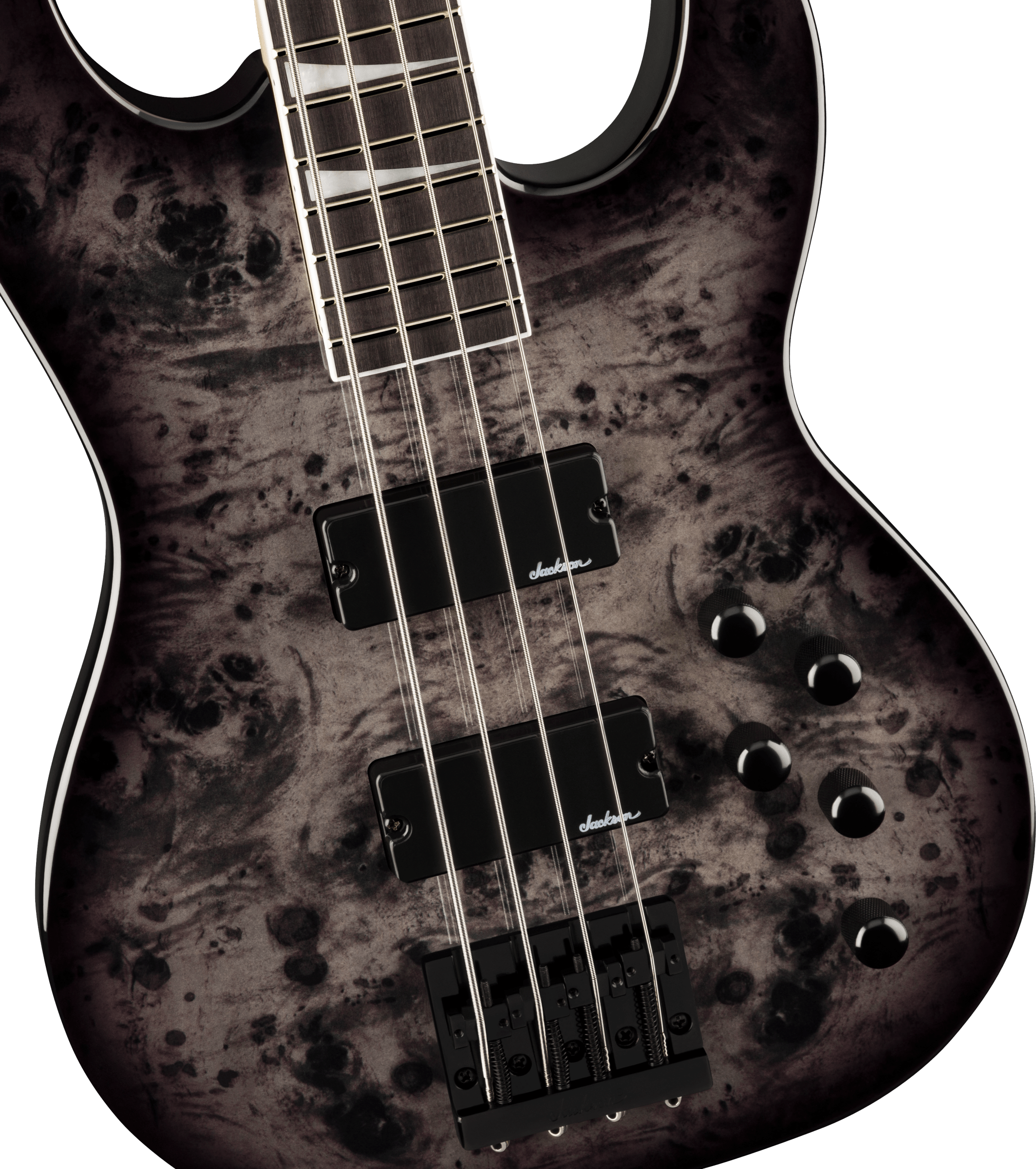 Jackson JS Series Concert™ Bass CB JS3P, Amaranth Fingerboard, Transparent Black