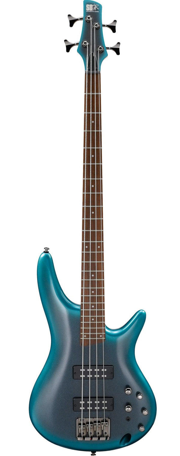 Ibanez Standard SR300E 4-String Bass Guitar, Cerulean Aura Burst