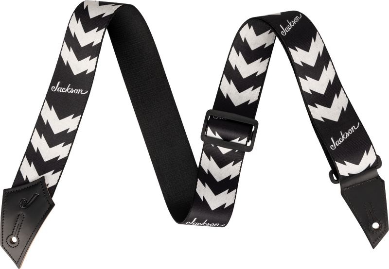 Jackson® Strap with Double V Pattern, Black and White